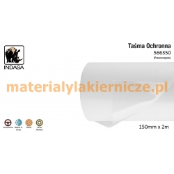 INDASA 566350 TAŚMA OCHRONNA PRZEZROCZYSTA 150mm x 2m materialylakiernicze.pl